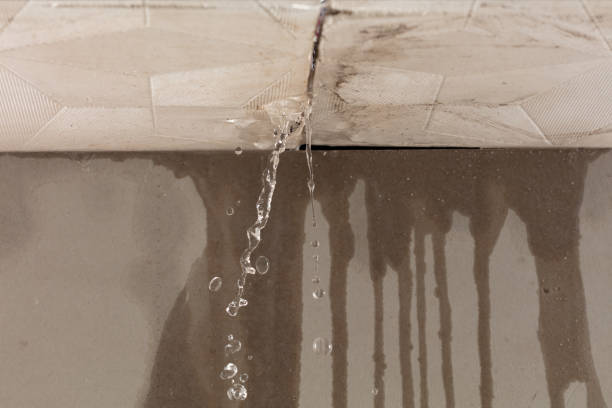 Professional Flood Damage Cleanup technician working in Leslie, MO